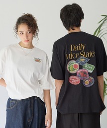 《UNISEX》フルーツステッカーT / 刺繍デザイン