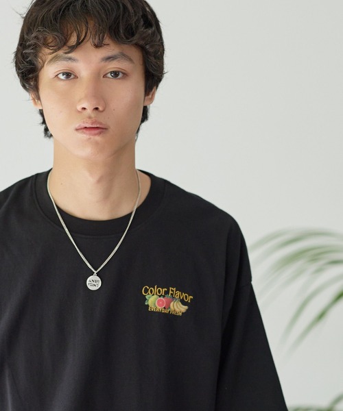 PBLIM(ページボーイリム)の「《UNISEX》フルーツステッカーT / 刺繍デザイン(Tシャツ/カットソー・レディース・オフホワイト/グレー/ブラック・FREE)」の17枚目の写真