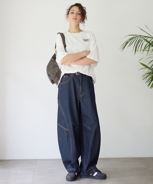 PBLIM(ページボーイリム)の「《UNISEX》フルーツステッカーT / 刺繍デザイン(Tシャツ/カットソー・レディース・オフホワイト/グレー/ブラック・FREE)」の9枚目の写真