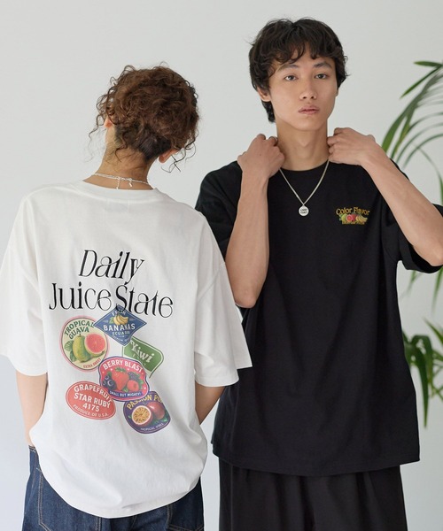 PBLIM(ページボーイリム)の「《UNISEX》フルーツステッカーT / 刺繍デザイン(Tシャツ/カットソー・レディース・オフホワイト/グレー/ブラック・FREE)」の12枚目の写真