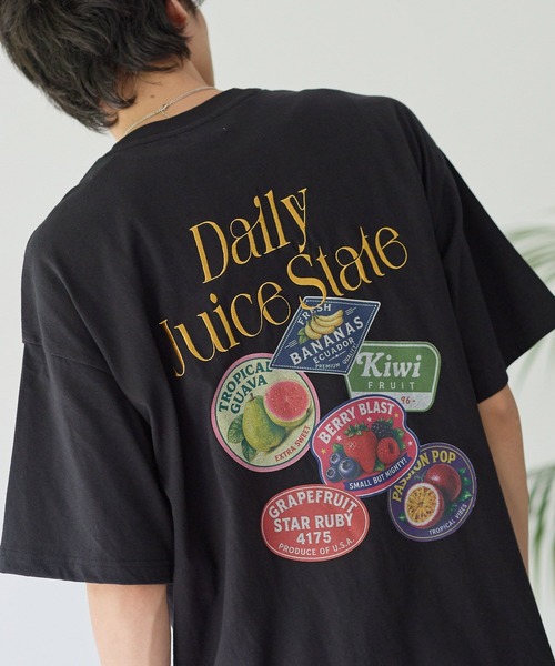 PBLIM(ページボーイリム)の「《UNISEX》フルーツステッカーT / 刺繍デザイン(Tシャツ/カットソー・レディース・オフホワイト/グレー/ブラック・FREE)」の14枚目の写真