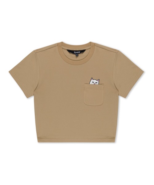 RIPNDIP(リップンディップ)の「LORD NERMAL CROPPED POCKET TEE(Tシャツ/カットソー・メンズ・タン・X-SMALL/SMALL/MEDIUM)」の1枚目の写真