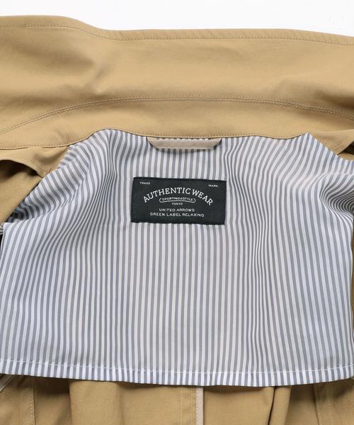 green label relaxing（グリーンレーベルリラクシング）の「【WEB限定】★★W/RE/PE/CHINO ステンカラーコート（ステンカラーコート・メンズ・ネイビー/オリーブ/ベージュ・LARGE/MEDIUM/X-LARGE/X-SMALL/SMALL）」の11枚目の写真