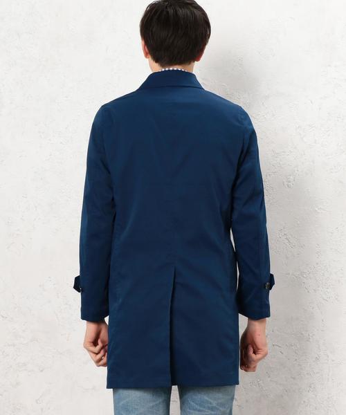 green label relaxing（グリーンレーベルリラクシング）の「【WEB限定】★★W/RE/PE/CHINO ステンカラーコート（ステンカラーコート・メンズ・ネイビー/オリーブ/ベージュ・LARGE/MEDIUM/X-LARGE/X-SMALL/SMALL）」の8枚目の写真