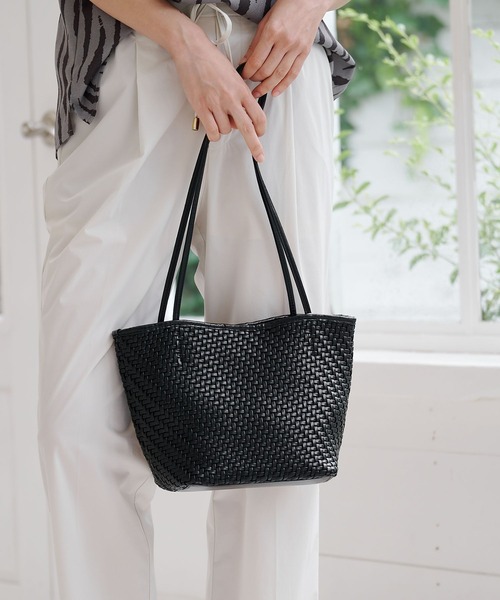 Elura（エルーラ）の「【cache cache(カシュカシュ)】メッシュミニトート/869759（トートバッグ・レディース・ブラウン/ブラック・FREE）」の5枚目の写真