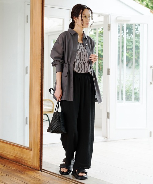 Elura（エルーラ）の「【cache cache(カシュカシュ)】メッシュミニトート/869759（トートバッグ・レディース・ブラウン/ブラック・FREE）」の6枚目の写真