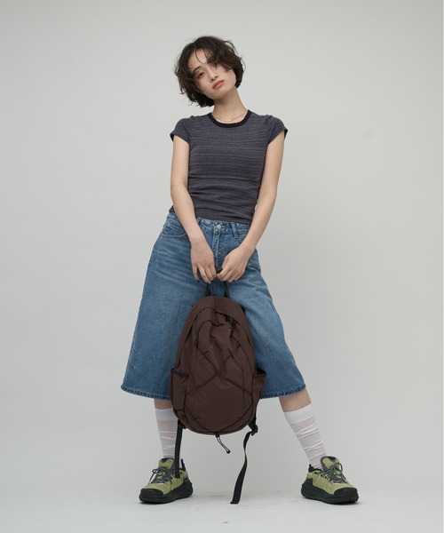 OFROOM(オフルーム)の「Multi Border Tee|マルチボーダーTee(Tシャツ/カットソー・レディース・ネイビー/グレー・FREE)」の11枚目の写真