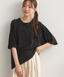 スラブ天竺 ラグラン5分袖Tシャツ UVカット付