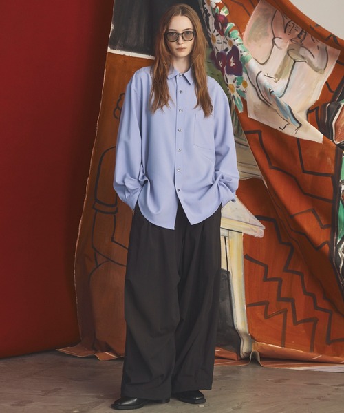 MAISON SPECIAL(メゾンスペシャル)の「《UNISEX》One Tuck Prime-Wide Snow Slacks/ワンタックプライムワイドスノースラックス【MAISON SPECIAL/メゾンスペシャル】(スラックス・メンズ・ブラウン/チャコールグレー/ブラック・2/1/0)」の6枚目の写真