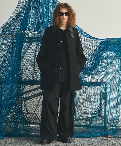 MAISON SPECIAL(メゾンスペシャル)の「《UNISEX》One Tuck Prime-Wide Snow Slacks/ワンタックプライムワイドスノースラックス【MAISON SPECIAL/メゾンスペシャル】(スラックス・メンズ・ブラウン/チャコールグレー/ブラック・2/1/0)」の12枚目の写真