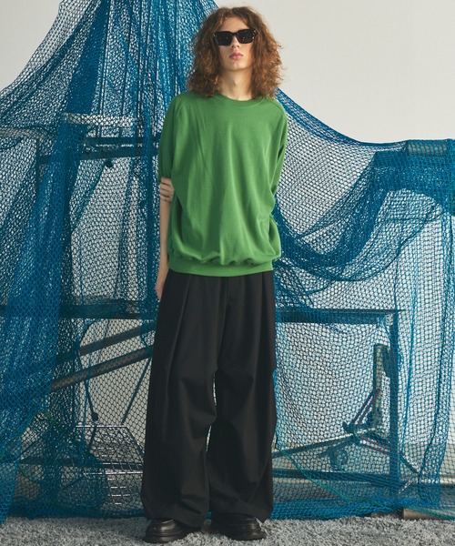 MAISON SPECIAL(メゾンスペシャル)の「《UNISEX》One Tuck Prime-Wide Snow Slacks/ワンタックプライムワイドスノースラックス【MAISON SPECIAL/メゾンスペシャル】(スラックス・メンズ・ブラウン/チャコールグレー/ブラック・2/1/0)」の9枚目の写真
