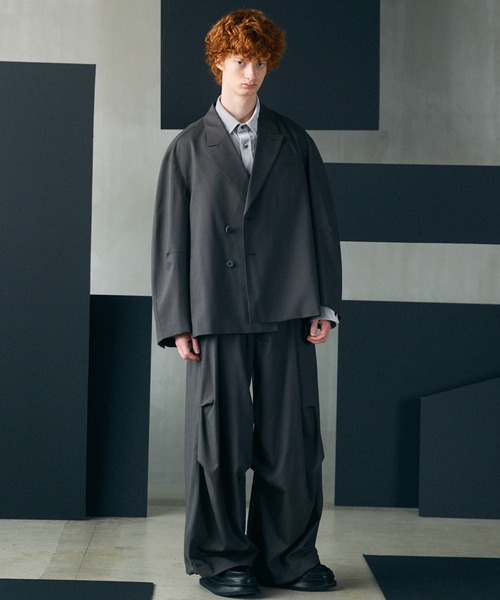 MAISON SPECIAL(メゾンスペシャル)の「《UNISEX》One Tuck Prime-Wide Snow Slacks/ワンタックプライムワイドスノースラックス【MAISON SPECIAL/メゾンスペシャル】(スラックス・メンズ・ブラウン/チャコールグレー/ブラック・2/1/0)」の5枚目の写真