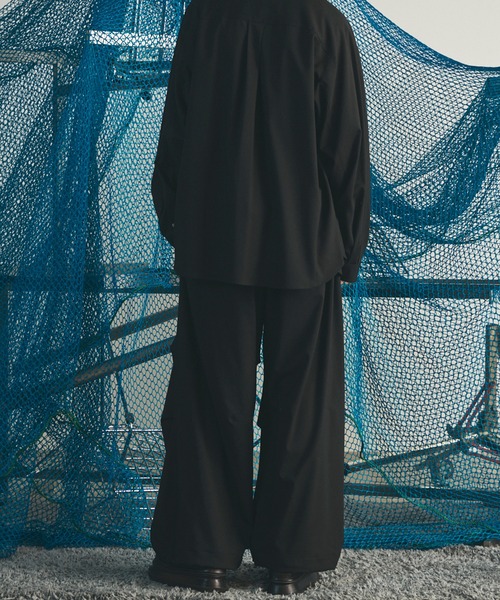 MAISON SPECIAL(メゾンスペシャル)の「《UNISEX》One Tuck Prime-Wide Snow Slacks/ワンタックプライムワイドスノースラックス【MAISON SPECIAL/メゾンスペシャル】(スラックス・メンズ・ブラウン/チャコールグレー/ブラック・2/1/0)」の21枚目の写真