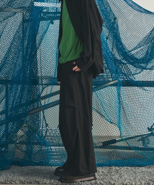 MAISON SPECIAL(メゾンスペシャル)の「《UNISEX》One Tuck Prime-Wide Snow Slacks/ワンタックプライムワイドスノースラックス【MAISON SPECIAL/メゾンスペシャル】(スラックス・メンズ・ブラウン/チャコールグレー/ブラック・2/1/0)」の20枚目の写真