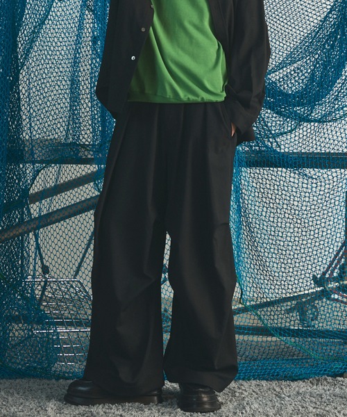 MAISON SPECIAL(メゾンスペシャル)の「《UNISEX》One Tuck Prime-Wide Snow Slacks/ワンタックプライムワイドスノースラックス【MAISON SPECIAL/メゾンスペシャル】(スラックス・メンズ・ブラウン/チャコールグレー/ブラック・2/1/0)」の19枚目の写真