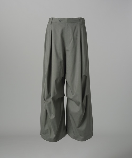 MAISON SPECIAL(メゾンスペシャル)の「《UNISEX》One Tuck Prime-Wide Snow Slacks/ワンタックプライムワイドスノースラックス【MAISON SPECIAL/メゾンスペシャル】(スラックス・メンズ・ブラウン/チャコールグレー/ブラック・2/1/0)」の22枚目の写真