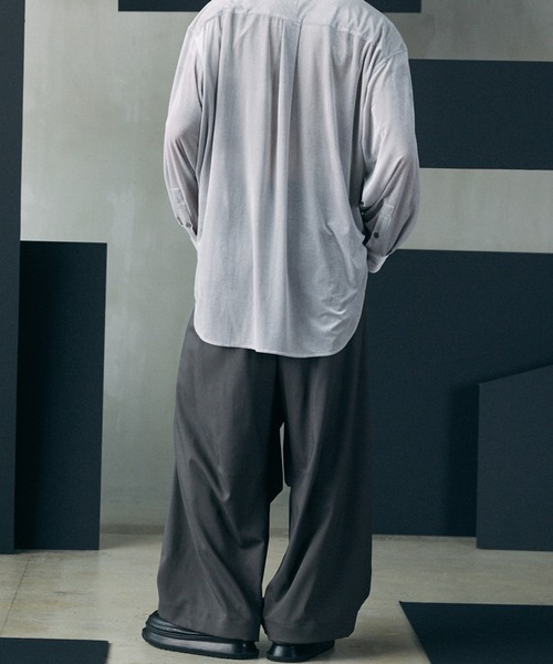 MAISON SPECIAL(メゾンスペシャル)の「《UNISEX》One Tuck Prime-Wide Snow Slacks/ワンタックプライムワイドスノースラックス【MAISON SPECIAL/メゾンスペシャル】(スラックス・メンズ・ブラウン/チャコールグレー/ブラック・2/1/0)」の15枚目の写真
