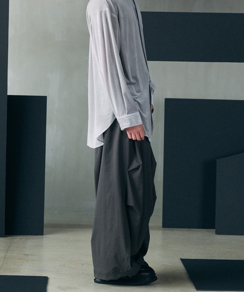 MAISON SPECIAL(メゾンスペシャル)の「《UNISEX》One Tuck Prime-Wide Snow Slacks/ワンタックプライムワイドスノースラックス【MAISON SPECIAL/メゾンスペシャル】(スラックス・メンズ・ブラウン/チャコールグレー/ブラック・2/1/0)」の14枚目の写真