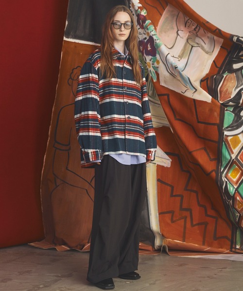 MAISON SPECIAL(メゾンスペシャル)の「《UNISEX》One Tuck Prime-Wide Snow Slacks/ワンタックプライムワイドスノースラックス【MAISON SPECIAL/メゾンスペシャル】(スラックス・メンズ・ブラウン/チャコールグレー/ブラック・2/1/0)」の7枚目の写真