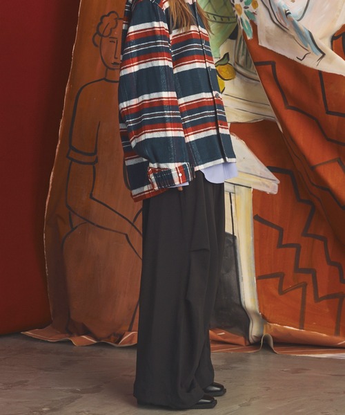 MAISON SPECIAL(メゾンスペシャル)の「《UNISEX》One Tuck Prime-Wide Snow Slacks/ワンタックプライムワイドスノースラックス【MAISON SPECIAL/メゾンスペシャル】(スラックス・メンズ・ブラウン/チャコールグレー/ブラック・2/1/0)」の17枚目の写真
