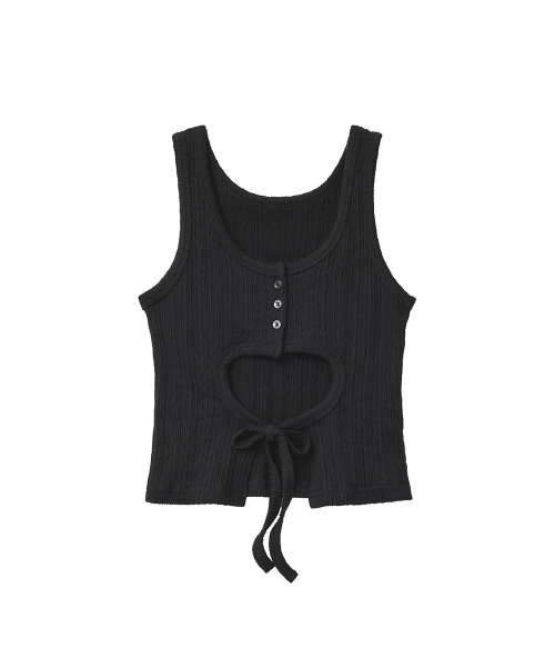 RENSE(レンセ)の「Open Back Tie Top Black(Tシャツ/カットソー・レディース・その他・OS)」の4枚目の写真
