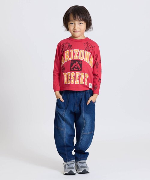 F.O.KIDS(エフオーキッズ)の「【接触冷感/吸水速乾】ARIZONAロゴ長袖Tシャツ_UVカット(Tシャツ/カットソー・キッズ・オフホワイト/レッド/グレー・90/140/160/150/130/120/110/100/80)」の7枚目の写真