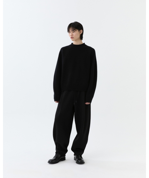THEENDQUESTION(ジエンドクエスチョン)の「Knit tuck wide pants / BLACK(その他パンツ・レディース・その他・FREE)」の6枚目の写真