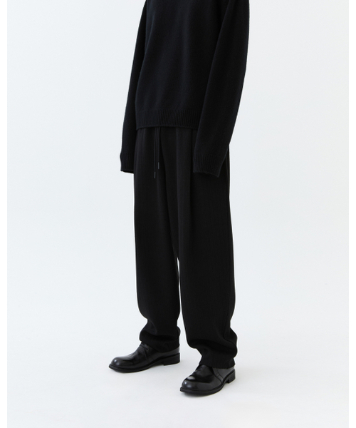 THEENDQUESTION(ジエンドクエスチョン)の「Knit tuck wide pants / BLACK(その他パンツ・レディース・その他・FREE)」の7枚目の写真