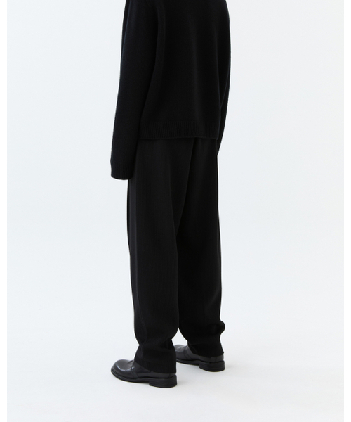 THEENDQUESTION(ジエンドクエスチョン)の「Knit tuck wide pants / BLACK(その他パンツ・レディース・その他・FREE)」の8枚目の写真