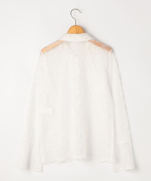NOLLEY’S(ノーリーズ)の「【WEB&一部店舗限定カラーアイテム】ウォッシャブルレースシャツブラウス(シャツ/ブラウス・レディース・ブラック/ホワイト・38)」の7枚目の写真