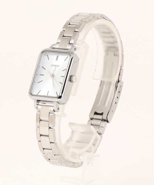 CASIO(カシオ)の「【RE】【CASIO】クラシック レクタンギュラー ドレスウォッチ(アナログ腕時計・レディース・シルバー/ブラック/ブルー/ピンク・FREE)」の9枚目の写真