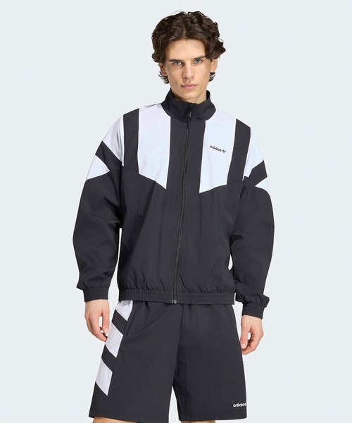adidas(アディダス)の「adidas/アディダス M BLOCKED TRACKTOP ブロックド トラックトップ トラックジャケット ナイロンジャケット ナイロンアウター ライトアウター 配色 切り替え メンズ レディース 2026年 夏 夏服 秋 秋服(ブルゾン・メンズ・ブラック/インディゴブルー・S/M/L/XL)」の15枚目の写真