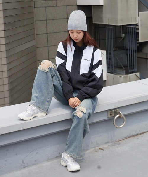adidas(アディダス)の「adidas/アディダス M BLOCKED TRACKTOP ブロックド トラックトップ トラックジャケット ナイロンジャケット ナイロンアウター ライトアウター 配色 切り替え メンズ レディース 2026年 夏 夏服 秋 秋服(ブルゾン・メンズ・ブラック/インディゴブルー・S/M/L/XL)」の16枚目の写真