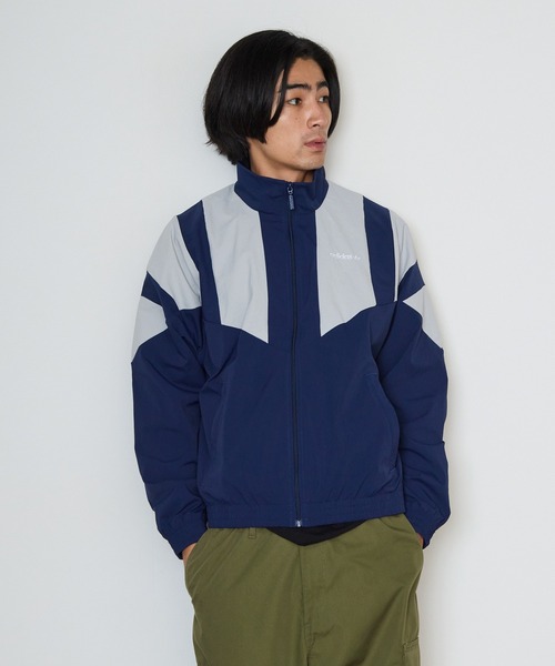 adidas(アディダス)の「adidas/アディダス M BLOCKED TRACKTOP ブロックド トラックトップ トラックジャケット ナイロンジャケット ナイロンアウター ライトアウター 配色 切り替え メンズ レディース 2026年 夏 夏服 秋 秋服(ブルゾン・メンズ・ブラック/インディゴブルー・S/M/L/XL)」の20枚目の写真