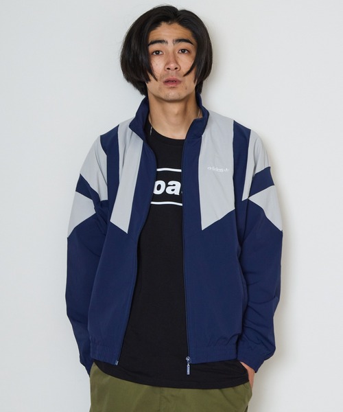 adidas(アディダス)の「adidas/アディダス M BLOCKED TRACKTOP ブロックド トラックトップ トラックジャケット ナイロンジャケット ナイロンアウター ライトアウター 配色 切り替え メンズ レディース 2026年 夏 夏服 秋 秋服(ブルゾン・メンズ・ブラック/インディゴブルー・S/M/L/XL)」の18枚目の写真