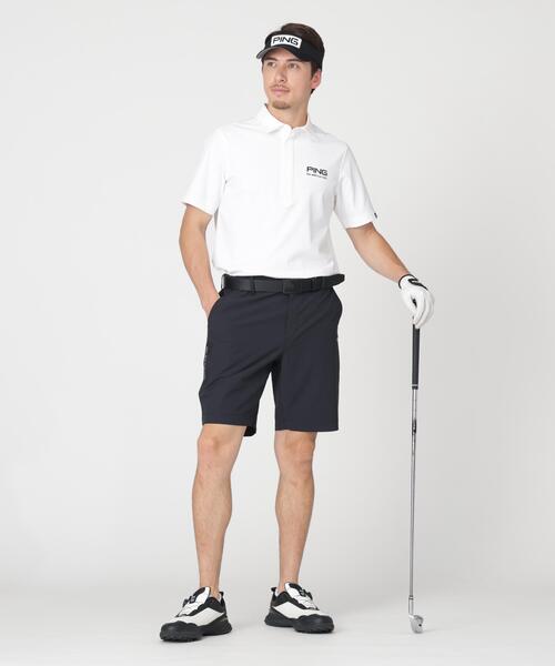 PING（ピン）の「【PING APPAREL】全方向ストレッチシアサッカー半袖ポロシャツ (MENS)（ポロシャツ・メンズ・ネイビー/ホワイト/ベージュ・M/LL1/L/LL/S）」の5枚目の写真
