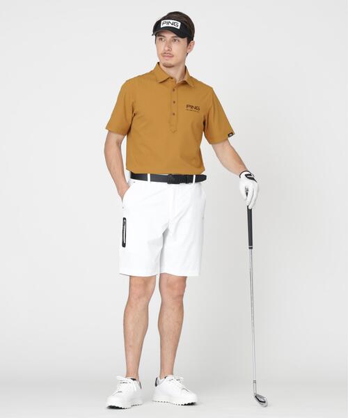 PING（ピン）の「【PING APPAREL】全方向ストレッチシアサッカー半袖ポロシャツ (MENS)（ポロシャツ・メンズ・ネイビー/ホワイト/ベージュ・M/LL1/L/LL/S）」の12枚目の写真
