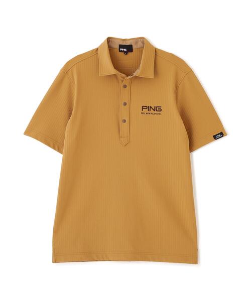 PING（ピン）の「【PING APPAREL】全方向ストレッチシアサッカー半袖ポロシャツ (MENS)（ポロシャツ・メンズ・ネイビー/ホワイト/ベージュ・M/LL1/L/LL/S）」の14枚目の写真