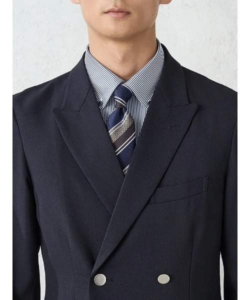 Perfect Suit FActory(パーフェクトスーツファクトリー)の「【洗える】ダブルメタル釦ジャケット【ビジカジのアンサーシリーズ!】(テーラードジャケット・メンズ・ネイビー・M/LL/L)」の6枚目の写真