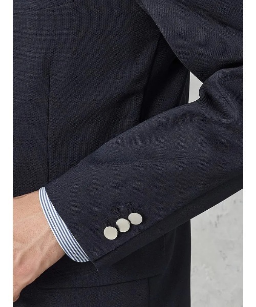 Perfect Suit FActory(パーフェクトスーツファクトリー)の「【洗える】ダブルメタル釦ジャケット【ビジカジのアンサーシリーズ!】(テーラードジャケット・メンズ・ネイビー・M/LL/L)」の7枚目の写真
