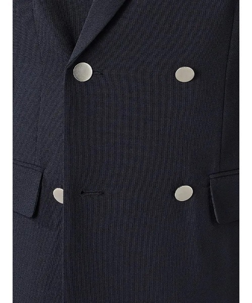 Perfect Suit FActory(パーフェクトスーツファクトリー)の「【洗える】ダブルメタル釦ジャケット【ビジカジのアンサーシリーズ!】(テーラードジャケット・メンズ・ネイビー・M/LL/L)」の11枚目の写真