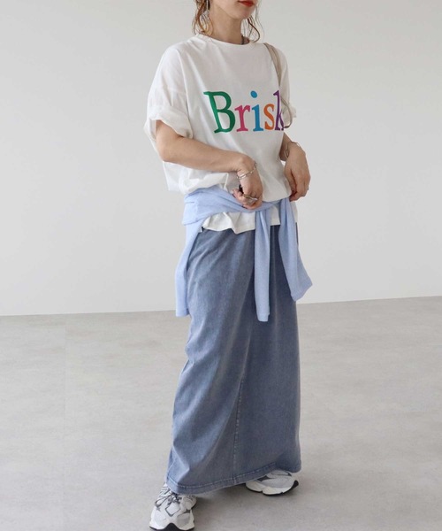 zena(ジェナ)の「カラフルロゴプリントビッグTee(Tシャツ/カットソー・レディース・オフホワイト/チャコールグレー・FREE)」の13枚目の写真