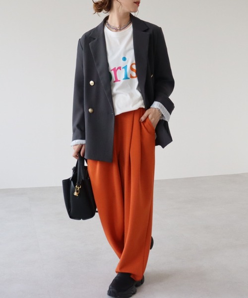 zena(ジェナ)の「カラフルロゴプリントビッグTee(Tシャツ/カットソー・レディース・オフホワイト/チャコールグレー・FREE)」の10枚目の写真