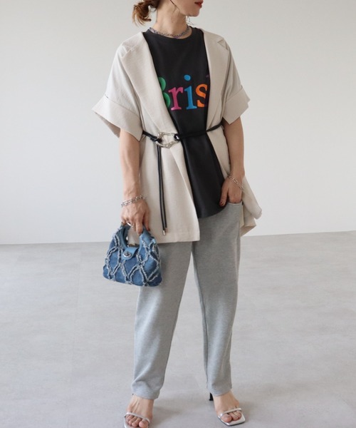zena(ジェナ)の「カラフルロゴプリントビッグTee(Tシャツ/カットソー・レディース・オフホワイト/チャコールグレー・FREE)」の21枚目の写真
