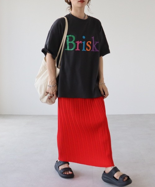 zena(ジェナ)の「カラフルロゴプリントビッグTee(Tシャツ/カットソー・レディース・オフホワイト/チャコールグレー・FREE)」の22枚目の写真