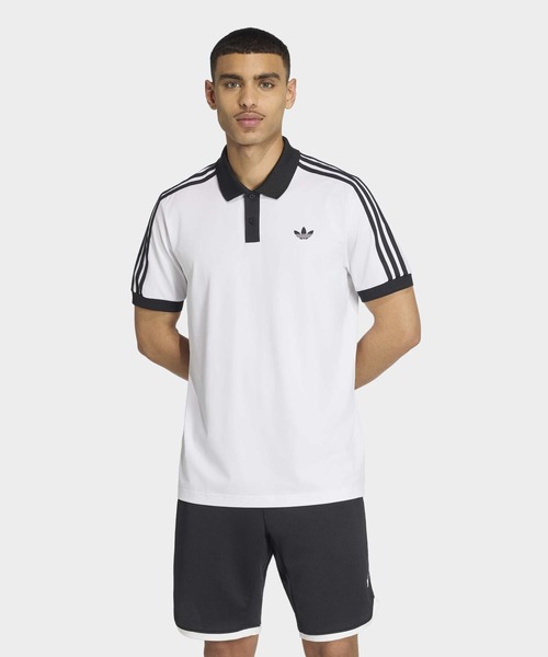 adidas(アディダス)の「テニス クラシック ポロシャツ / アディダス adidas(ポロシャツ・メンズ・ホワイト・XX-LARGE/XXX-LARGE/LARGE/MEDIUM/SMALL/X-LARGE)」の1枚目の写真