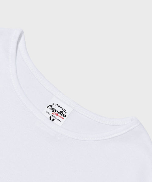 CARGOBROS FOR WOMAN(カーゴブロスフォーウィメン)の「ヴィンテージハートフラッグショート半袖Tシャツ(ソリッドホワイト)(Tシャツ/カットソー・レディース・その他・FREE)」の3枚目の写真