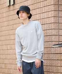 adidas（アディダス）の「adidas/アディダス ORI TREFOIL ESSENTIALS トレフォイルロゴ ベーシッククルーネック スウェット パイル地 スポーティ カジュアル 2026年秋 秋服（スウェット）」