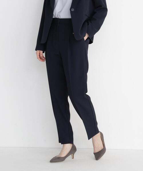 NATURAL BEAUTY BASIC(ナチュラルビューティーベーシック)の「ストレッチツイル SETUP テーパードパンツ(その他パンツ・レディース・ネイビー/ブラック・X-SMALL/SMALL/MEDIUM/LARGE)」の1枚目の写真