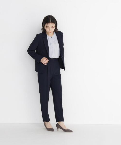 NATURAL BEAUTY BASIC(ナチュラルビューティーベーシック)の「ストレッチツイル SETUP テーパードパンツ(その他パンツ・レディース・ネイビー/ブラック・X-SMALL/SMALL/MEDIUM/LARGE)」の17枚目の写真